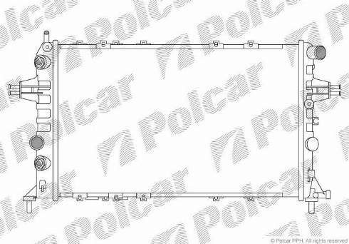 Polcar 550808A3 - Radiators, Motora dzesēšanas sistēma www.autospares.lv