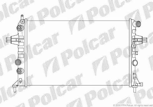 Polcar 550808A2 - Radiators, Motora dzesēšanas sistēma www.autospares.lv