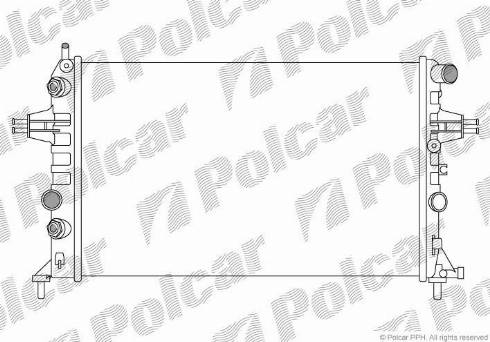 Polcar 550808B2 - Radiators, Motora dzesēšanas sistēma www.autospares.lv