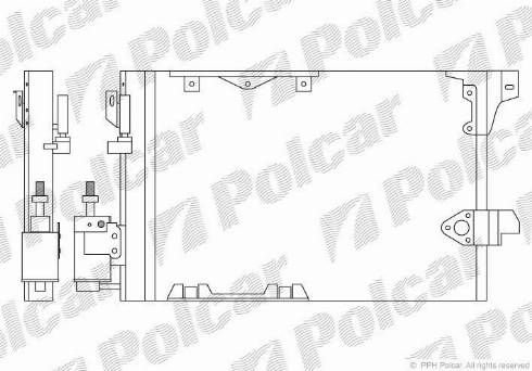 Polcar 5508K81X - Kondensators, Gaisa kond. sistēma www.autospares.lv