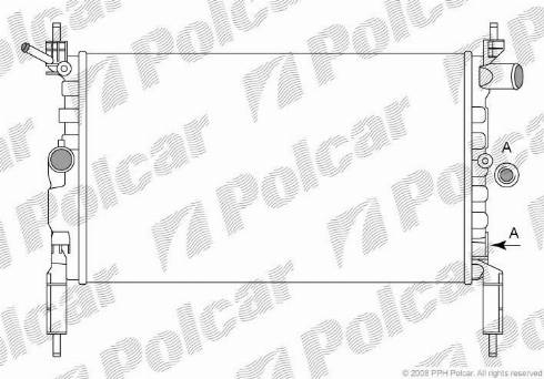 Polcar 5507081X - Radiators, Motora dzesēšanas sistēma www.autospares.lv