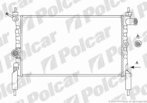 Polcar 550708-1 - Radiators, Motora dzesēšanas sistēma www.autospares.lv