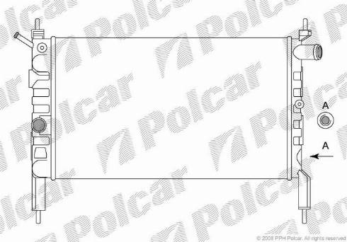 Polcar 550708A1 - Radiators, Motora dzesēšanas sistēma www.autospares.lv