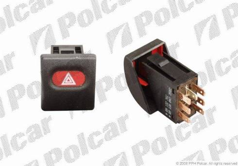 Polcar 5507P-30 - Hazard Light Switch www.autospares.lv