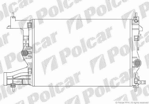 Polcar 5511083X - Radiators, Motora dzesēšanas sistēma autospares.lv