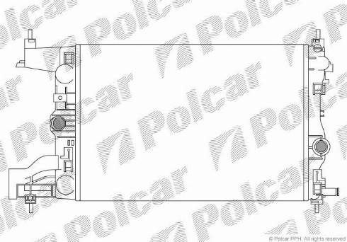 Polcar 551108-3 - Radiators, Motora dzesēšanas sistēma autospares.lv