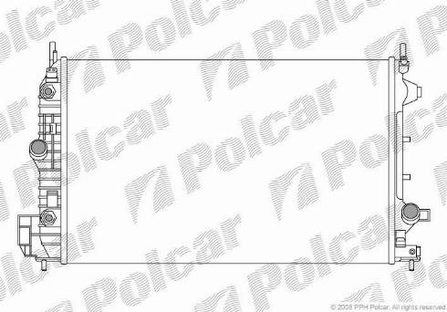 Polcar 5518086X - Radiators, Motora dzesēšanas sistēma www.autospares.lv