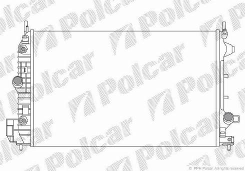 Polcar 551808-6 - Radiators, Motora dzesēšanas sistēma www.autospares.lv