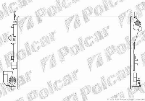 Polcar 5518081X - Radiators, Motora dzesēšanas sistēma www.autospares.lv