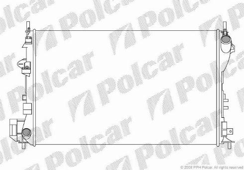 Polcar 551808-1 - Radiators, Motora dzesēšanas sistēma www.autospares.lv