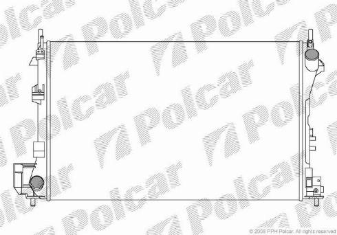 Polcar 551808A2 - Radiators, Motora dzesēšanas sistēma www.autospares.lv