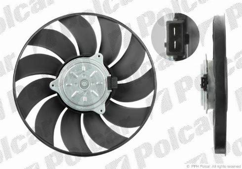 Polcar 551823U8X - Ventilators, Motora dzesēšanas sistēma www.autospares.lv