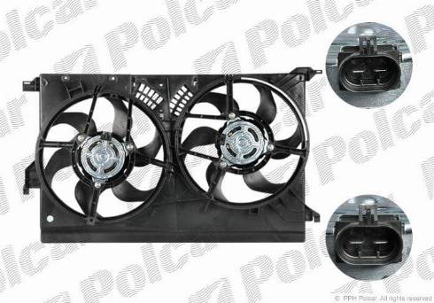 Polcar 551823W2 - Ventilators, Motora dzesēšanas sistēma www.autospares.lv