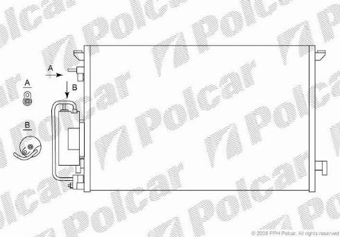 Polcar 5518K81X - Kondensators, Gaisa kond. sistēma www.autospares.lv