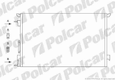 Polcar 5518K8C1 - Kondensators, Gaisa kond. sistēma www.autospares.lv