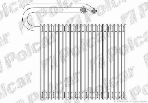 Polcar 5518P8-1 - Iztvaikotājs, Gaisa kondicionēšanas sistēma www.autospares.lv