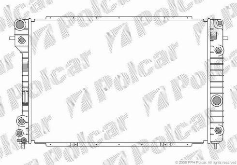 Polcar 5527089X - Radiators, Motora dzesēšanas sistēma www.autospares.lv