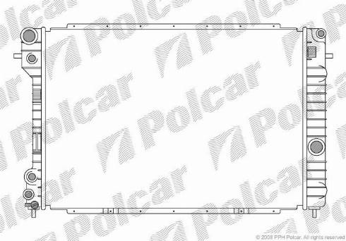 Polcar 5527088X - Radiators, Motora dzesēšanas sistēma www.autospares.lv