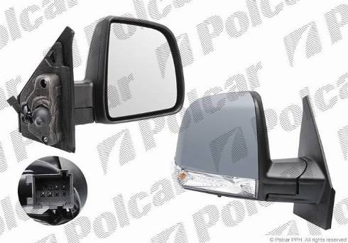 Polcar 55U1522M - Ārējais atpakaļskata spogulis www.autospares.lv