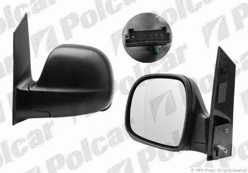 Polcar 5040514M - Ārējais atpakaļskata spogulis www.autospares.lv