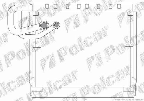 Polcar 5065P81X - Evaporator, air conditioning www.autospares.lv