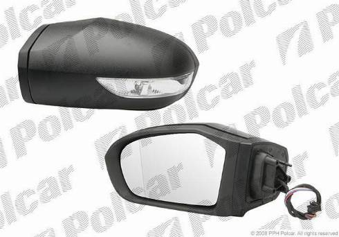 Polcar 5006524M - Ārējais atpakaļskata spogulis www.autospares.lv