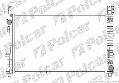 Polcar 5006081X - Radiators, Motora dzesēšanas sistēma www.autospares.lv