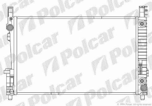 Polcar 500608-1 - Radiators, Motora dzesēšanas sistēma www.autospares.lv