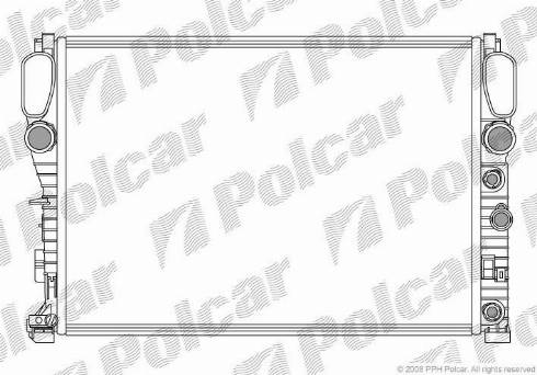 Polcar 5016082X - Radiators, Motora dzesēšanas sistēma www.autospares.lv