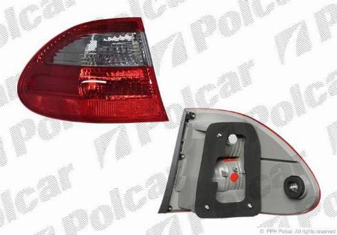 Polcar 5016885E - Aizmugurējais lukturis www.autospares.lv