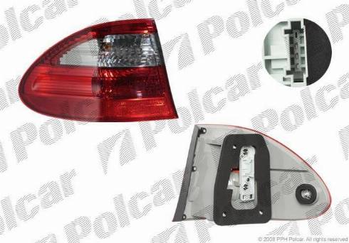 Polcar 5016885X - Aizmugurējais lukturis www.autospares.lv