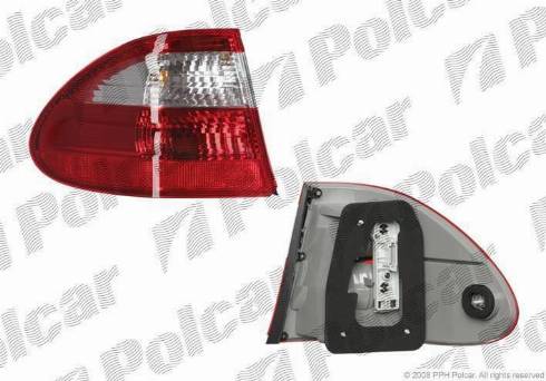 Polcar 5016882E - Aizmugurējais lukturis www.autospares.lv