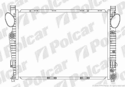 Polcar 502508-4 - Radiators, Motora dzesēšanas sistēma www.autospares.lv