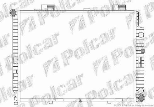 Polcar 502108-4 - Radiator, engine cooling www.autospares.lv