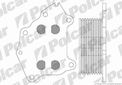 Polcar 5102L8-1 - Eļļas radiators, Motoreļļa autospares.lv