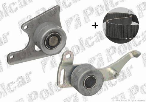 Polcar 530009610 - Водяной насос + комплект зубчатого ремня ГРМ www.autospares.lv