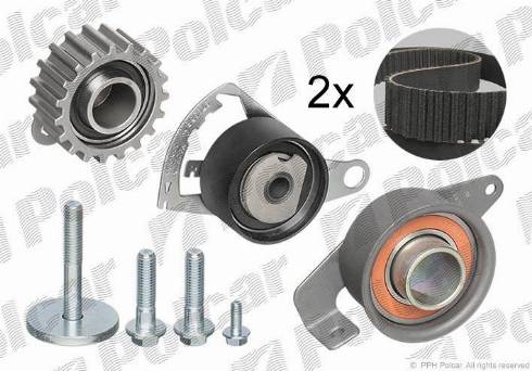 Polcar 530010410 - Vārpstas blīvgredzenu komplekts, Motors www.autospares.lv