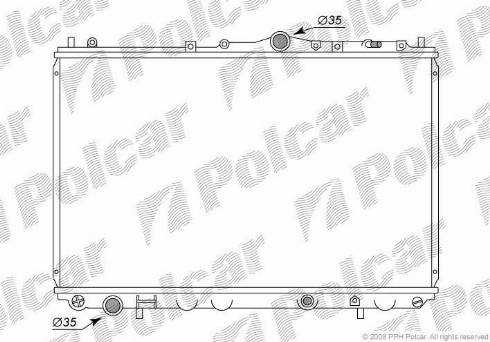 Polcar 521008-3 - Radiators, Motora dzesēšanas sistēma www.autospares.lv