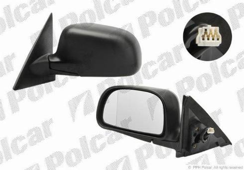 Polcar 5231524M - Ārējais atpakaļskata spogulis www.autospares.lv