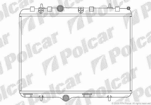 Polcar 574808-1 - Radiators, Motora dzesēšanas sistēma www.autospares.lv