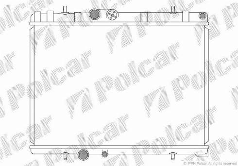 Polcar 574808-7 - Радиатор, охлаждение двигателя www.autospares.lv