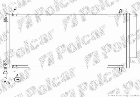 Polcar 5748K83X - Kondensators, Gaisa kond. sistēma www.autospares.lv