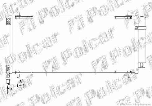 Polcar 5748K82X - Kondensators, Gaisa kond. sistēma www.autospares.lv