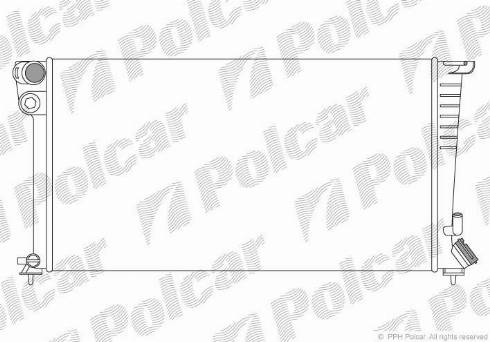 Polcar 570908-1 - Radiators, Motora dzesēšanas sistēma www.autospares.lv