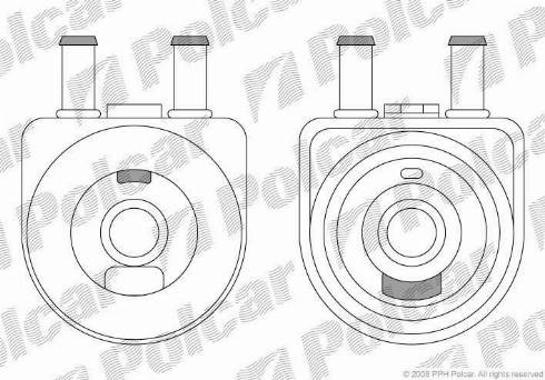 Polcar 5704L8-1 - Eļļas radiators, Motoreļļa www.autospares.lv