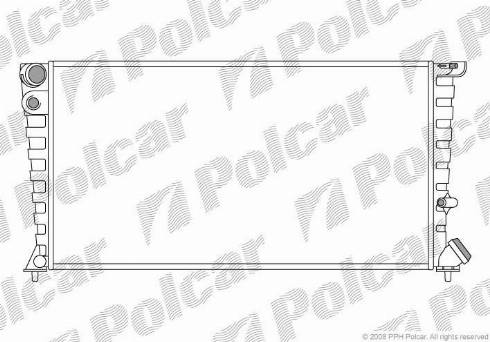 Polcar 5708082X - Radiators, Motora dzesēšanas sistēma www.autospares.lv