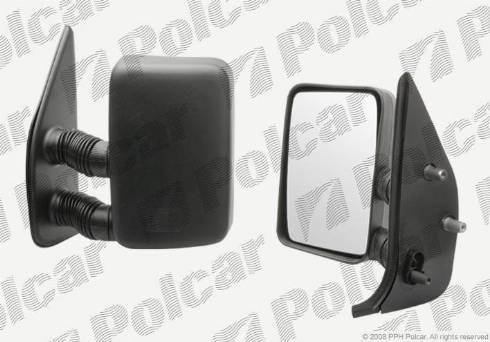 Polcar 5702511M - Ārējais atpakaļskata spogulis, Vadītāja kabīne www.autospares.lv