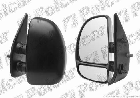 Polcar 5702522M - Ārējais atpakaļskata spogulis, Vadītāja kabīne www.autospares.lv