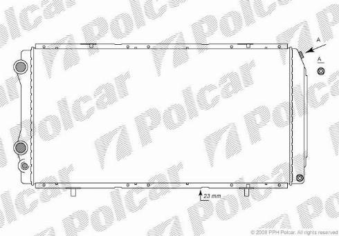 Polcar 570208-1 - Radiators, Motora dzesēšanas sistēma www.autospares.lv