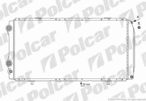 Polcar 570208-2 - Radiators, Motora dzesēšanas sistēma www.autospares.lv